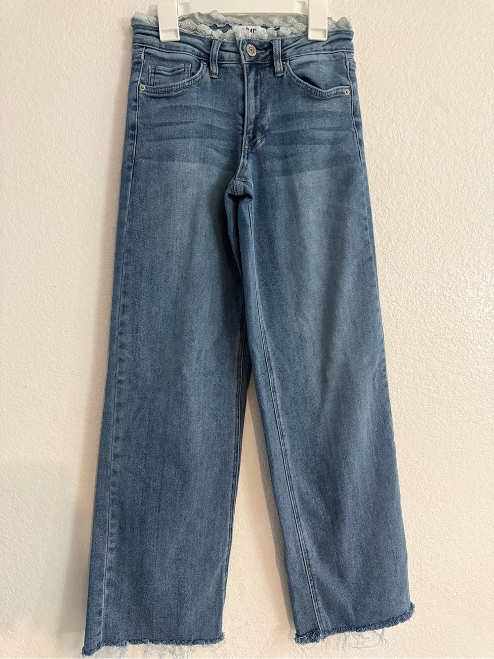YMI Women's Straight Leg Jeans in Medium Blue